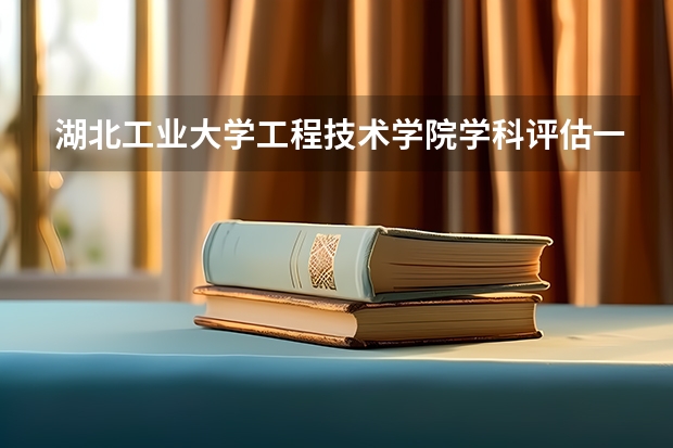 湖北工业大学工程技术学院学科评估一览表