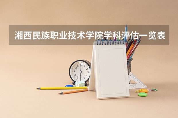 湘西民族职业技术学院学科评估一览表