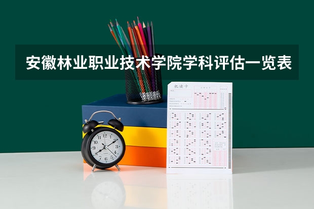 安徽林业职业技术学院学科评估一览表