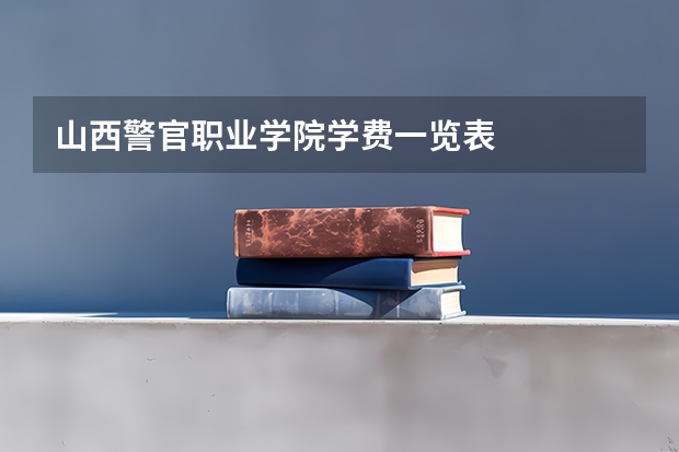 山西警官职业学院学费一览表
