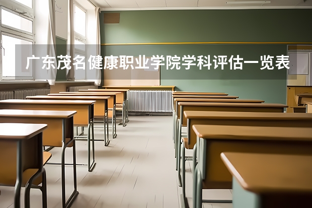 广东茂名健康职业学院学科评估一览表