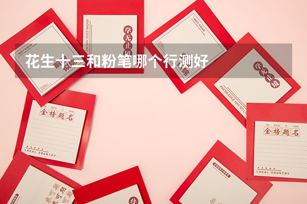 花生十三和粉笔哪个行测好