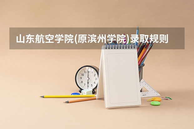 山东航空学院(原滨州学院)录取规则是什么