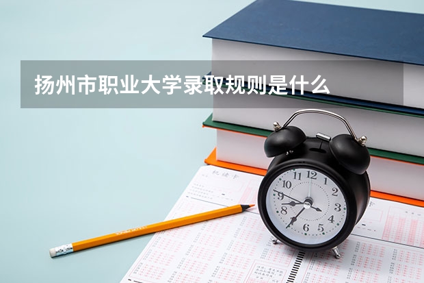 扬州市职业大学录取规则是什么