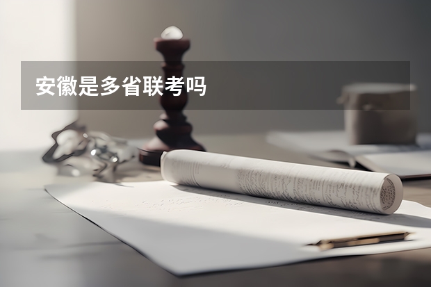 安徽是多省联考吗