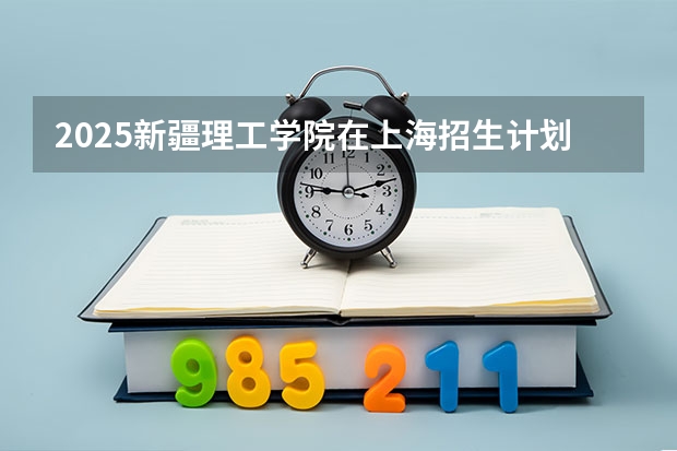 2025新疆理工学院在上海招生计划如何