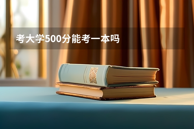 考大学500分能考一本吗