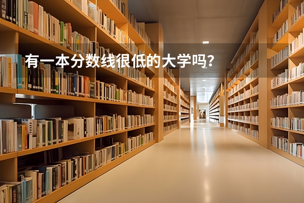 有一本分数线很低的大学吗？