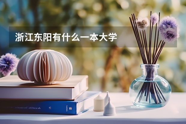 浙江东阳有什么一本大学