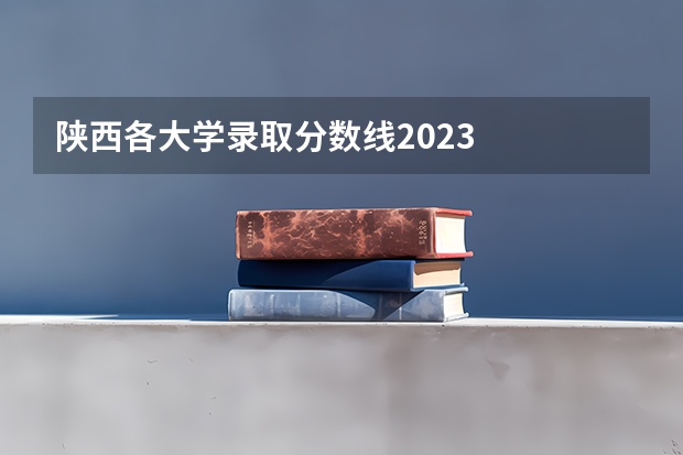 陕西各大学录取分数线2023