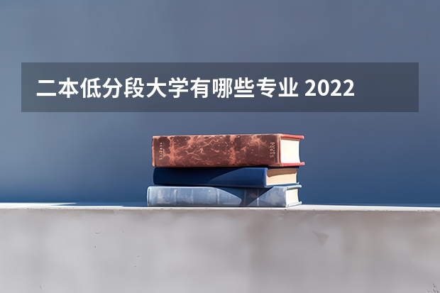 二本低分段大学有哪些专业 2022二本大学能学什么专业