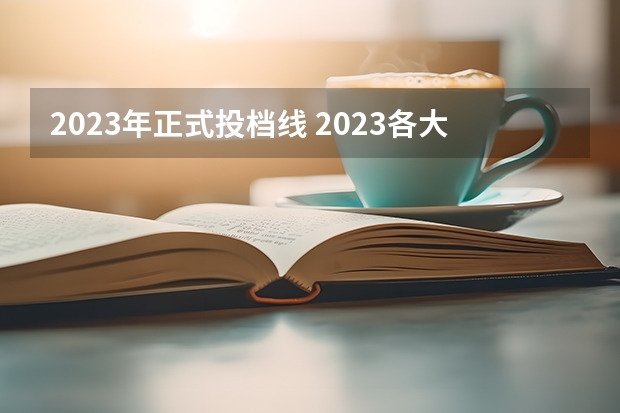 2023年正式投档线 2023各大院校投档线
