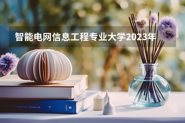 智能电网信息工程专业大学2023年排名排情况 智能电网信息工程专业前十名的大学有哪些